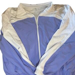 Beyond Yoga Colorblock Go Retro Jacket Periwinkle Cloud Small NWT $138